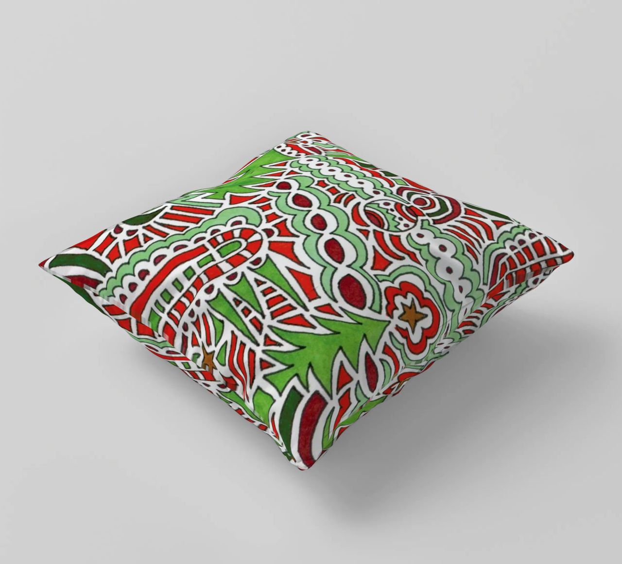 Christmas Tree Pattern cuscino da KP Design