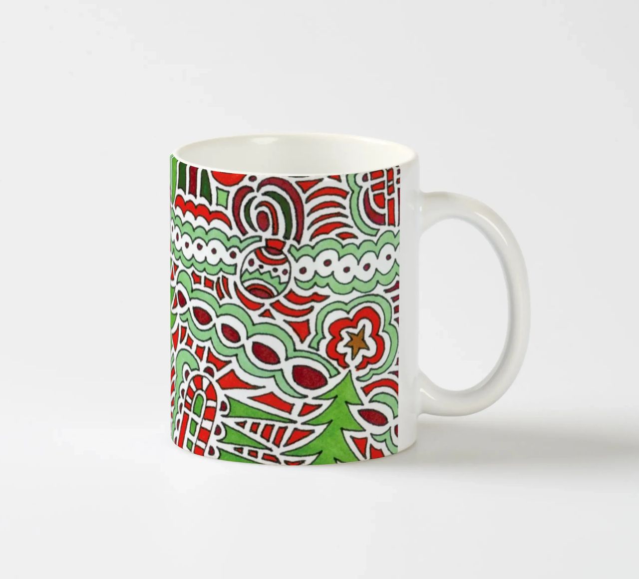 Christmas Tree Pattern tazza in ceramica da KP Design