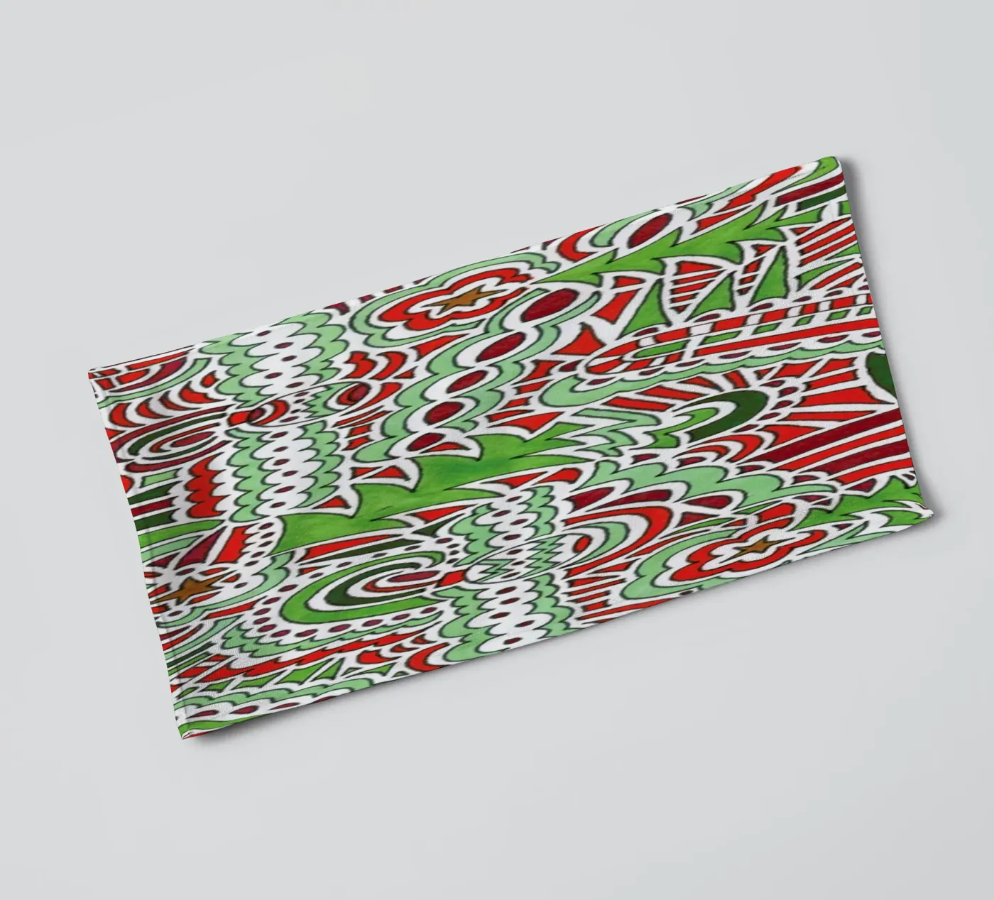 Christmas Tree Pattern badhanddoek van KP Design