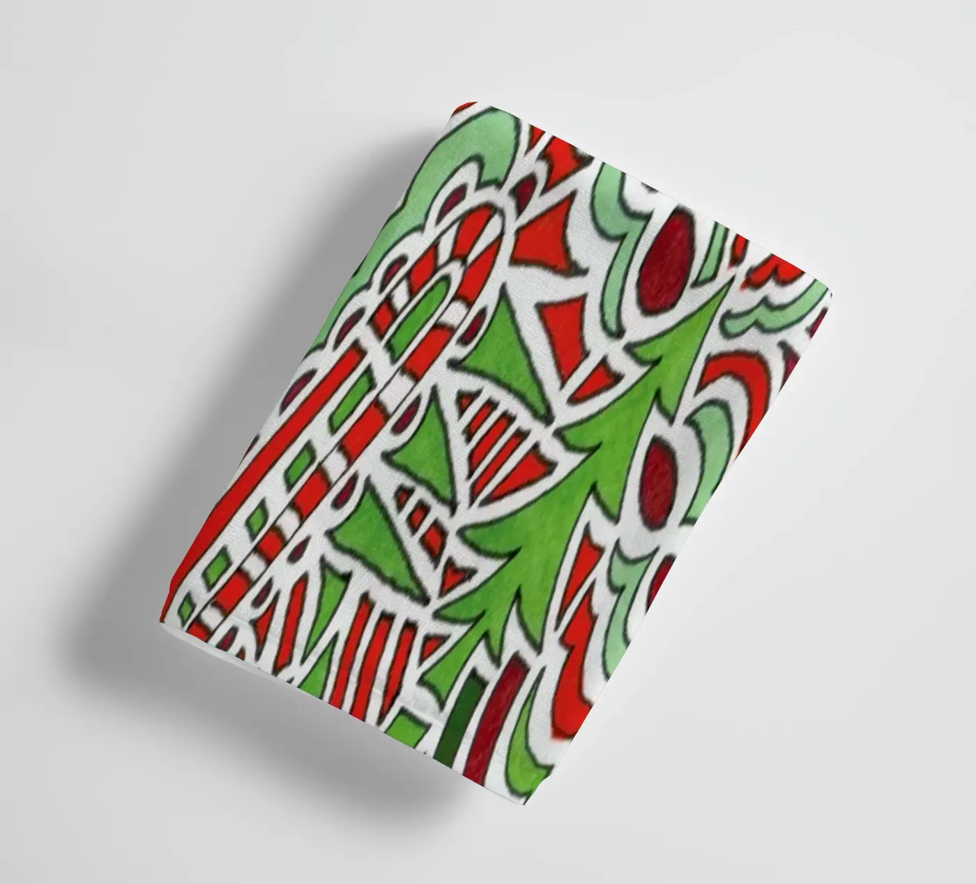 Christmas Tree Pattern badhanddoek van KP Design