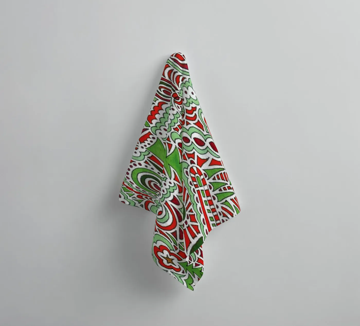 Christmas Tree Pattern badhanddoek van KP Design