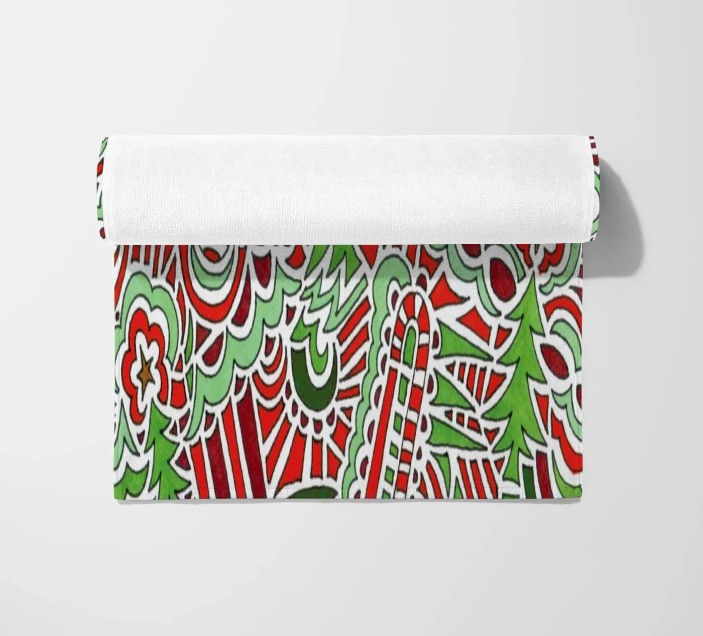 Christmas Tree Pattern telo mare da KP Design