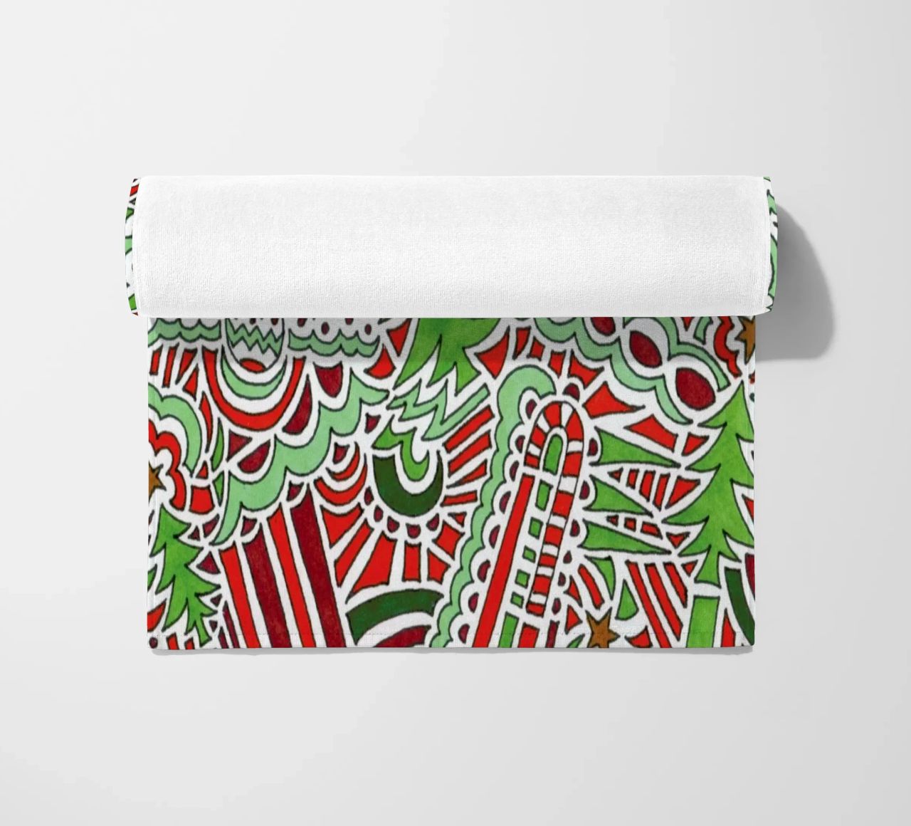 Christmas Tree Pattern telo mare da KP Design