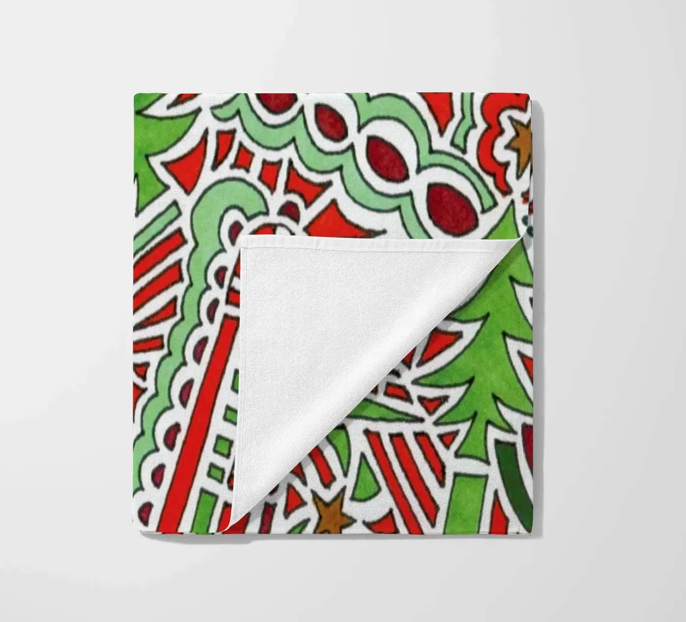 Christmas Tree Pattern telo mare da KP Design