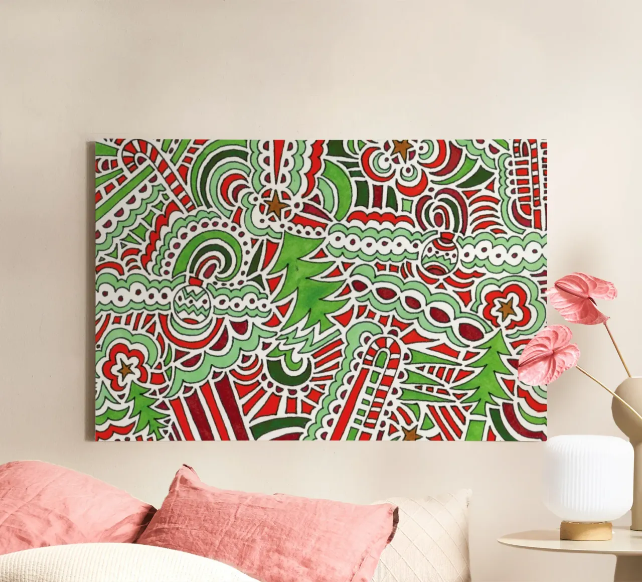 Christmas Tree Pattern tela da KP Design