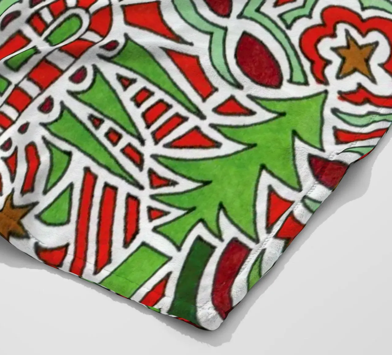 Christmas Tree Pattern fleecedeken van KP Design