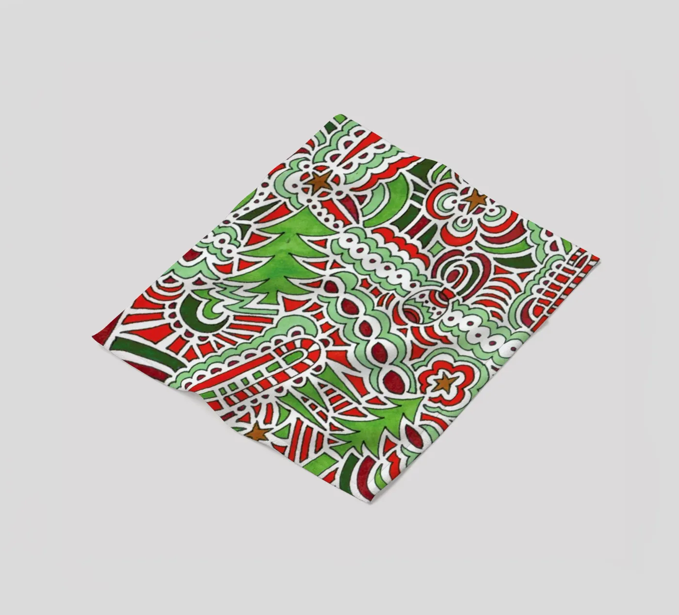 Christmas Tree Pattern fleecedeken van KP Design
