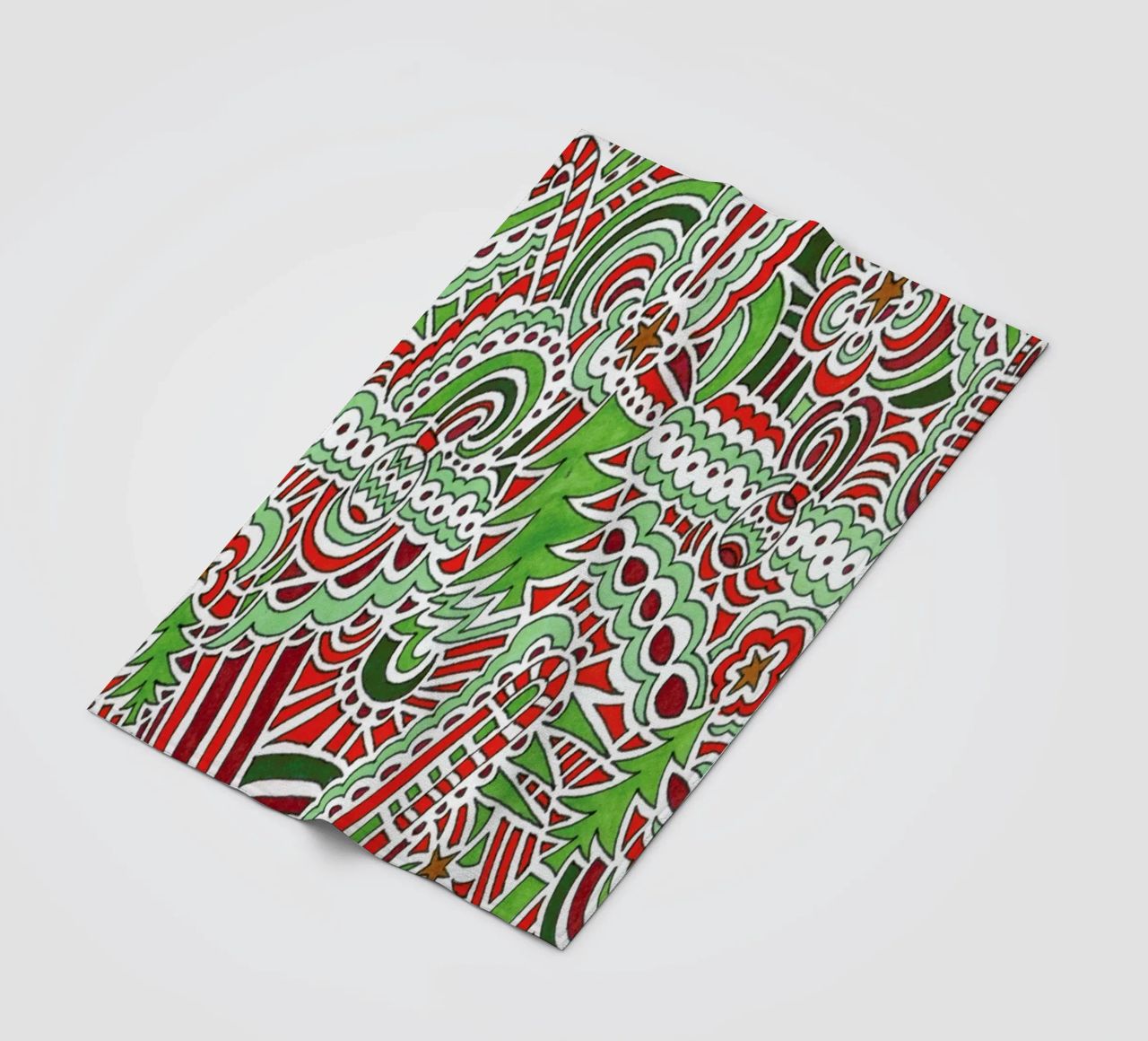 Christmas Tree Pattern coperta in pile da KP Design