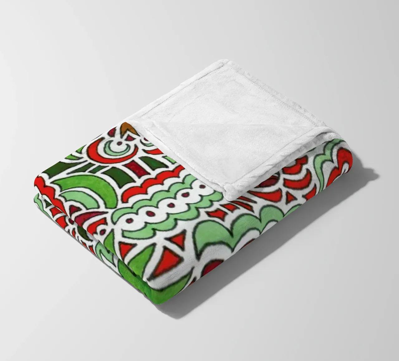 Christmas Tree Pattern manta de franela de KP Design