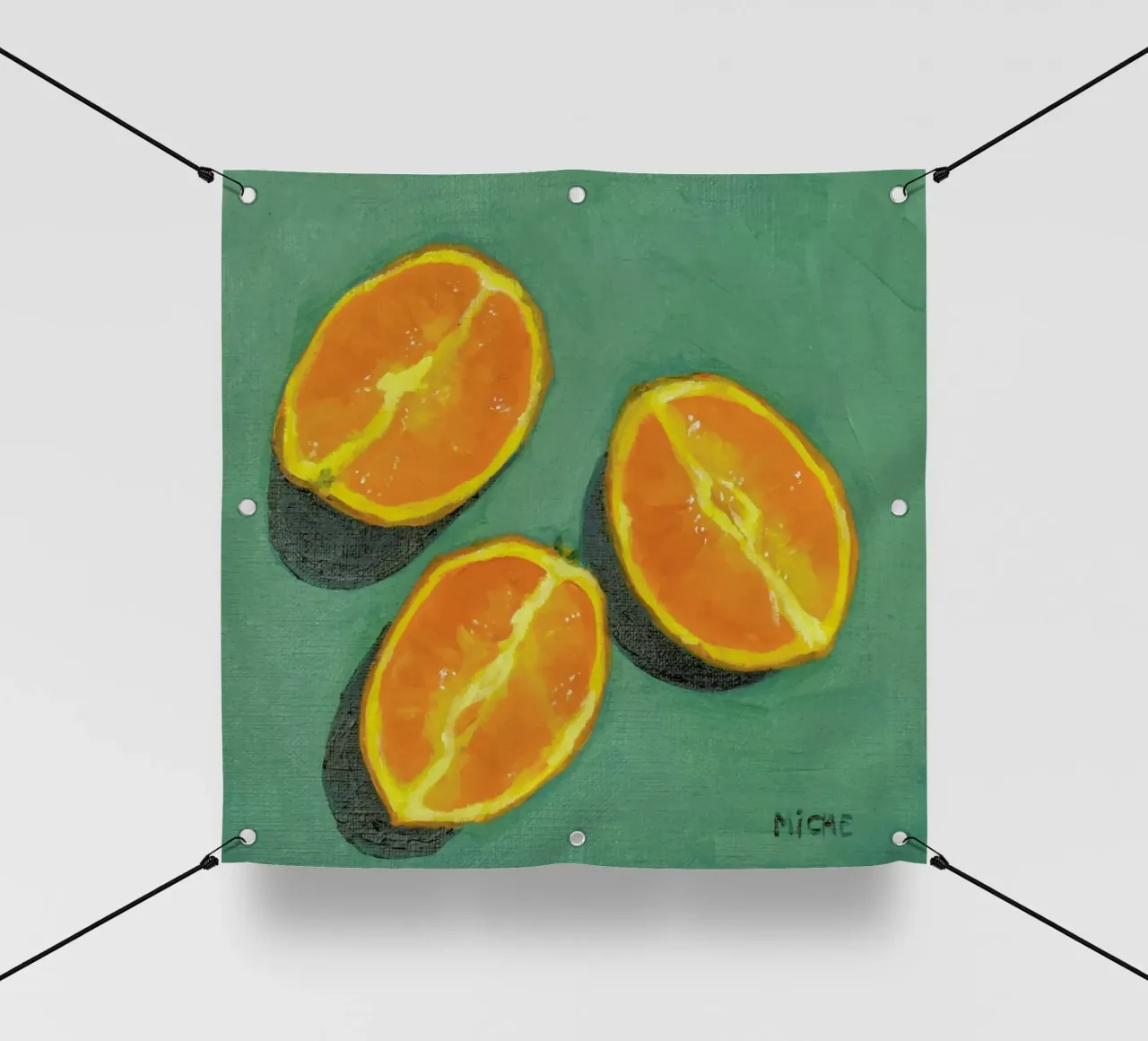Orange Slices telo in pvc da Miche Watkins