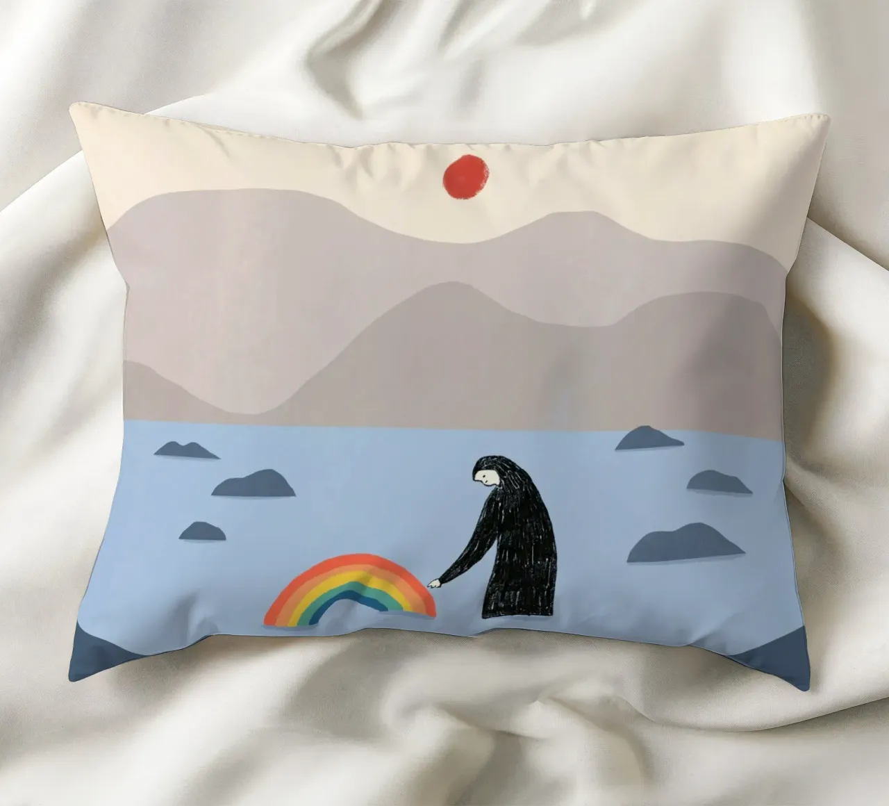 Essere con l'arcobaleno cuscino da Little Dean