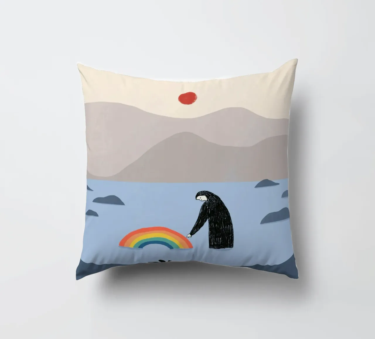Essere con l'arcobaleno cuscino da Little Dean
