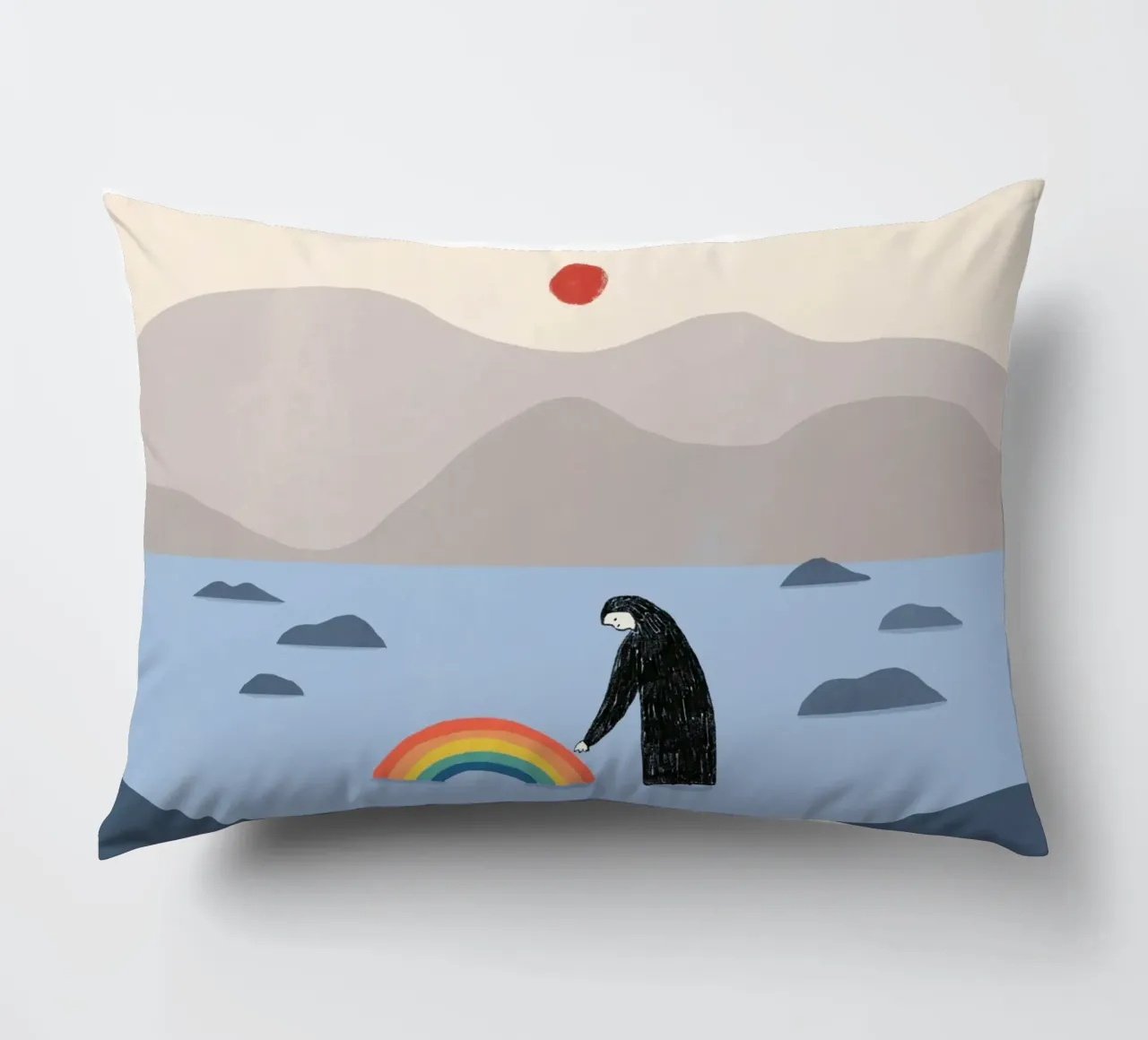 Essere con l'arcobaleno cuscino da Little Dean