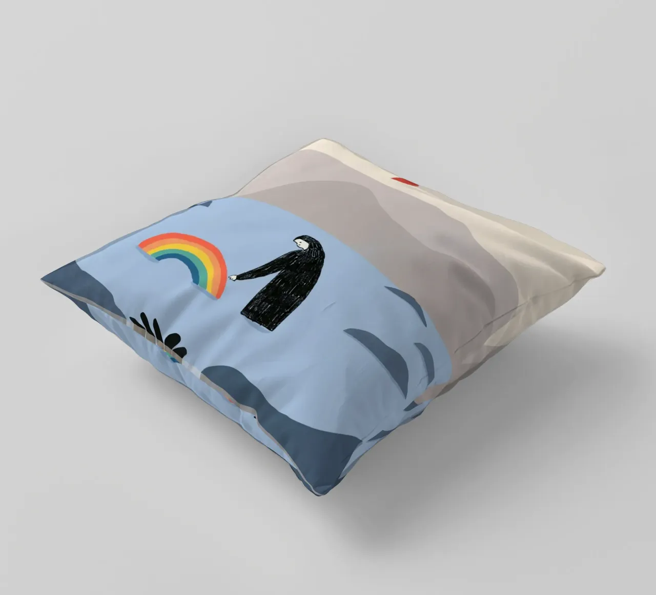 Essere con l'arcobaleno cuscino da Little Dean