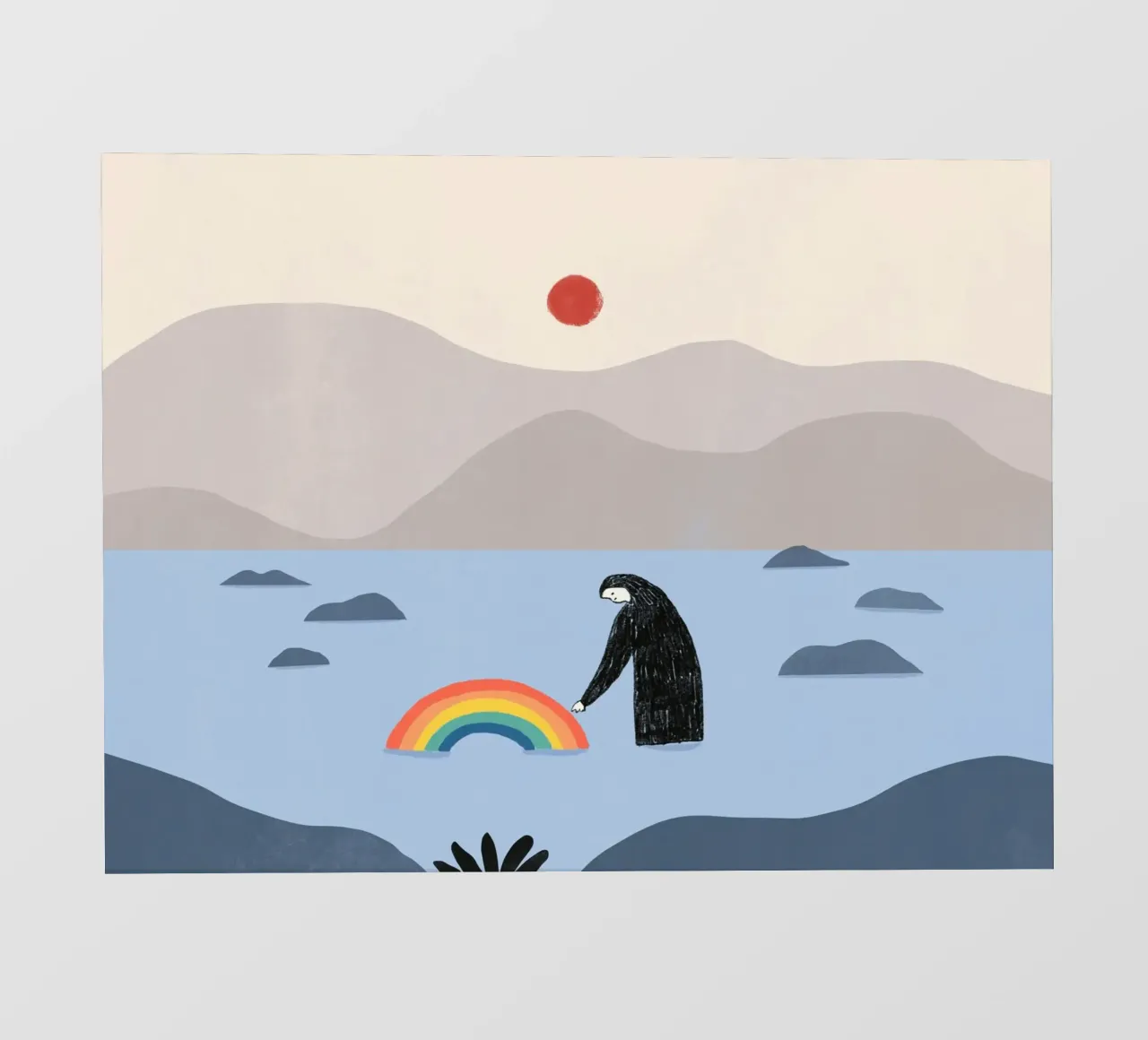 Essere con l'arcobaleno pellicola backlit da Little Dean