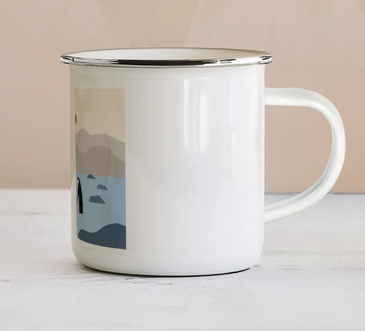 Essere con l'arcobaleno tazza in smalto da Little Dean
