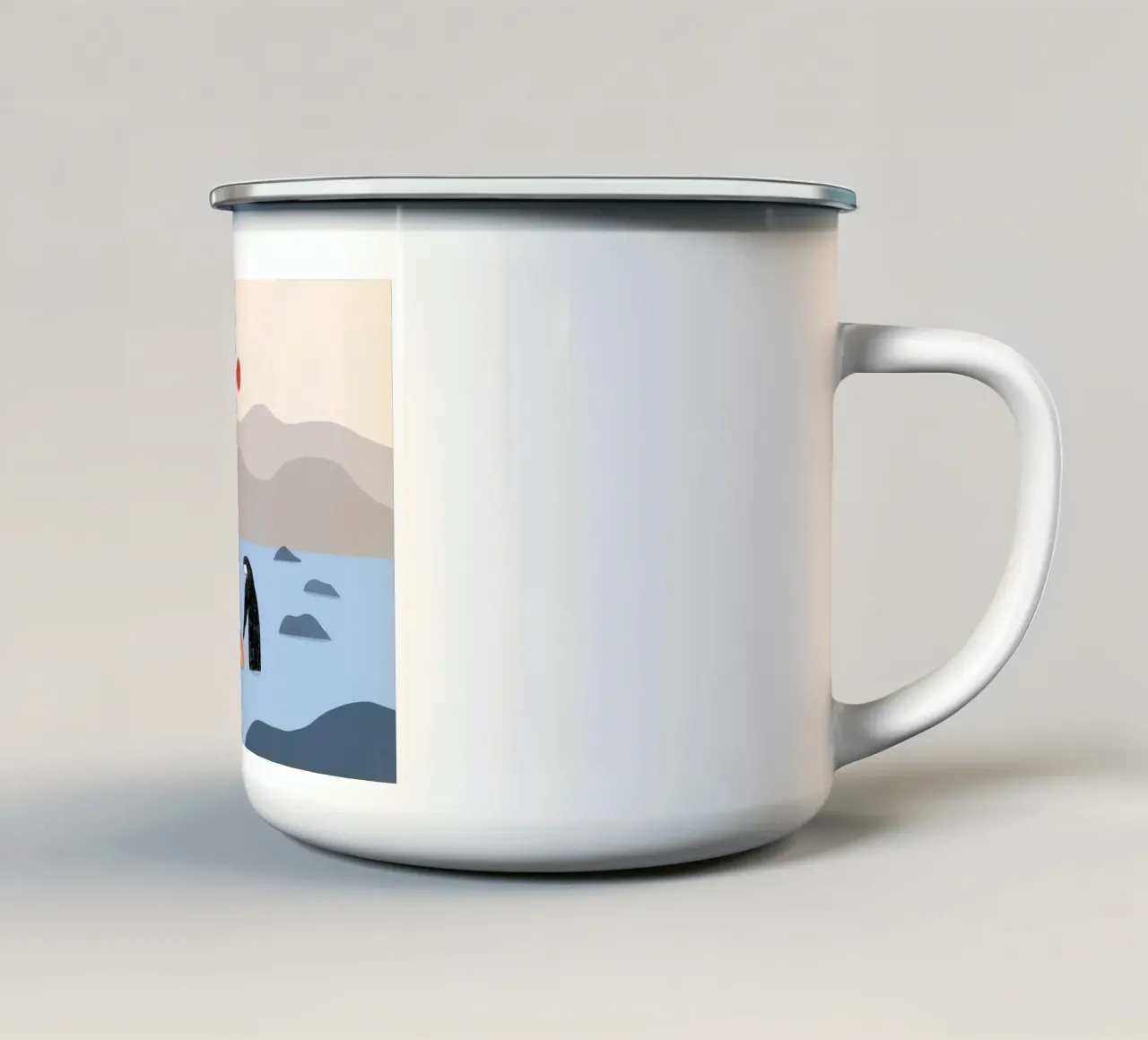Essere con l'arcobaleno tazza in smalto da Little Dean
