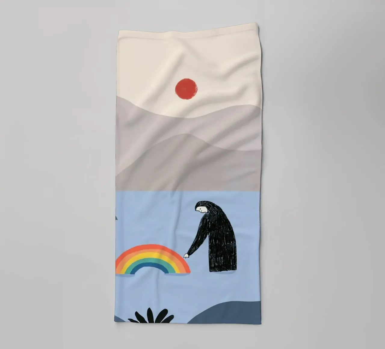 Essere con l'arcobaleno asciugamano da bagno da Little Dean