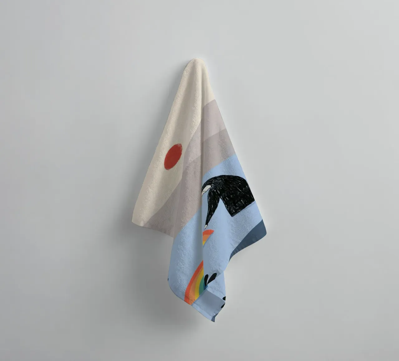 Essere con l'arcobaleno asciugamano da bagno da Little Dean