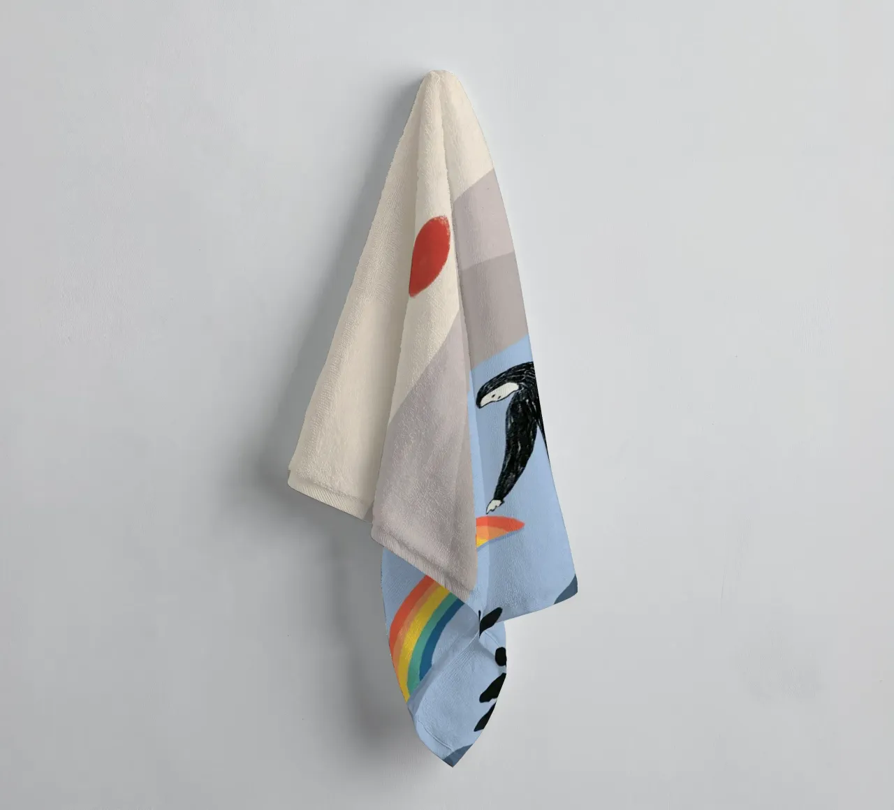 Essere con l'arcobaleno asciugamano da bagno da Little Dean