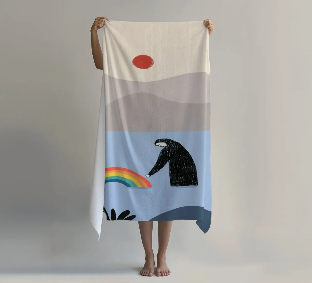 Essere con l'arcobaleno telo mare da Little Dean