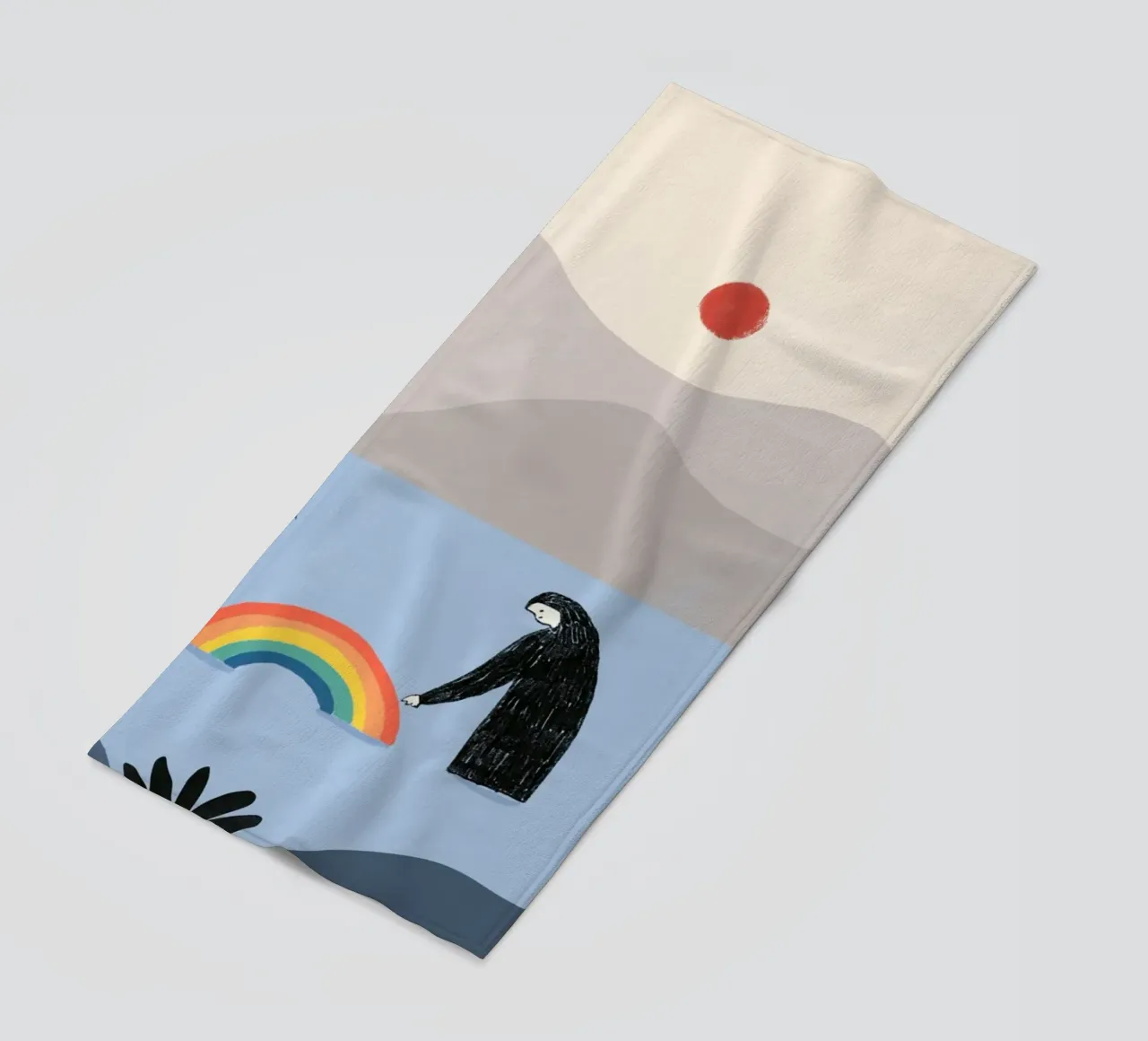 Essere con l'arcobaleno telo mare da Little Dean
