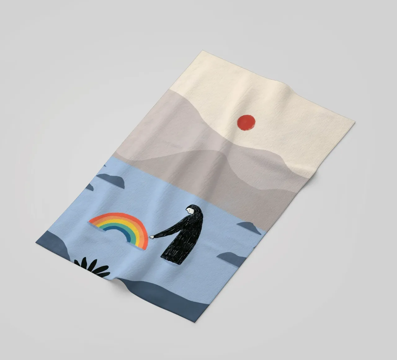 Essere con l'arcobaleno telo mare da Little Dean