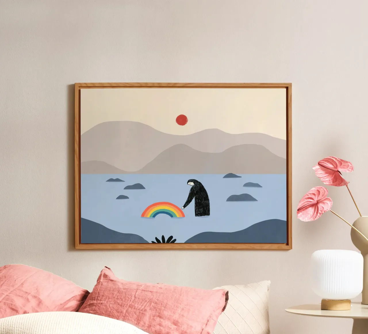 Essere con l'arcobaleno alluminio dibond da Little Dean