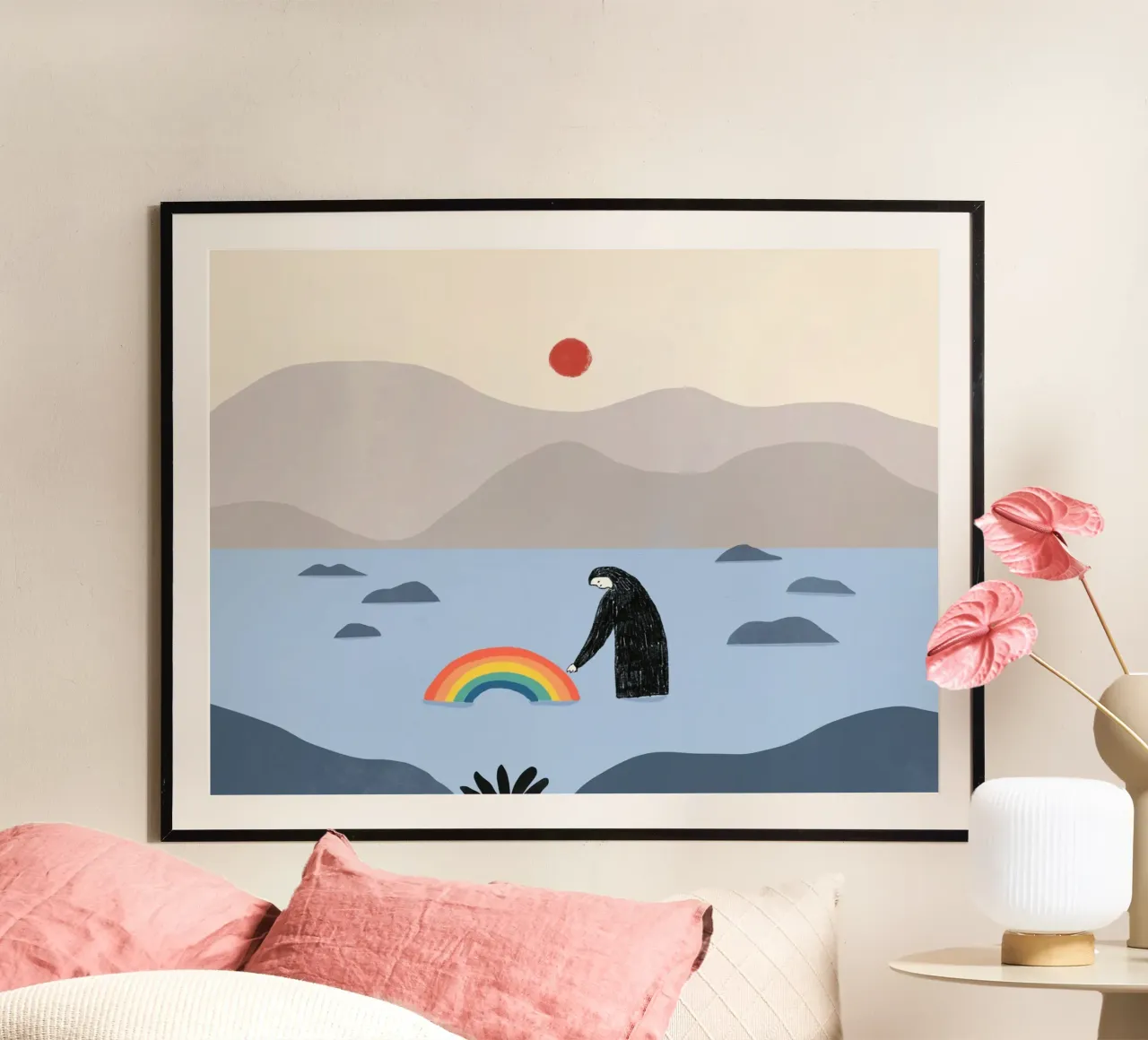 Essere con l'arcobaleno carta hahnemühle da Little Dean