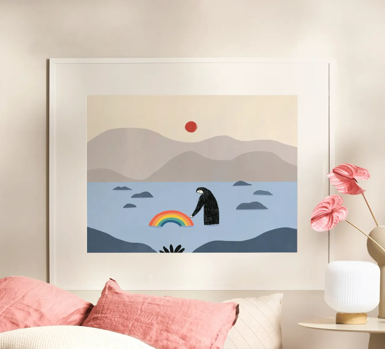 Essere con l'arcobaleno carta hahnemühle da Little Dean