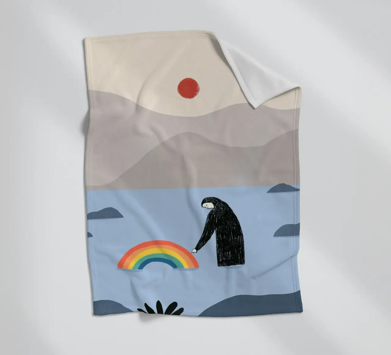 Essere con l'arcobaleno coperta in pile da Little Dean
