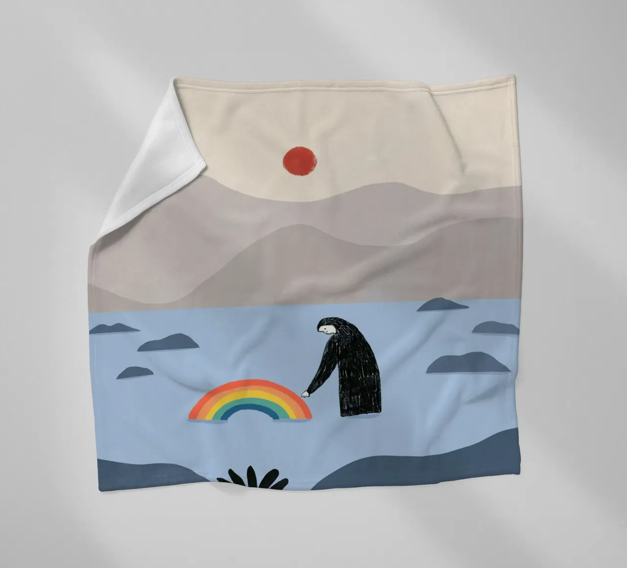 Essere con l'arcobaleno coperta in pile da Little Dean