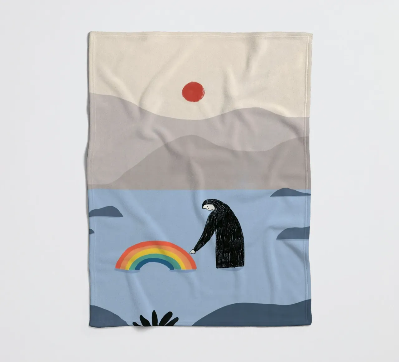 Essere con l'arcobaleno coperta in pile da Little Dean