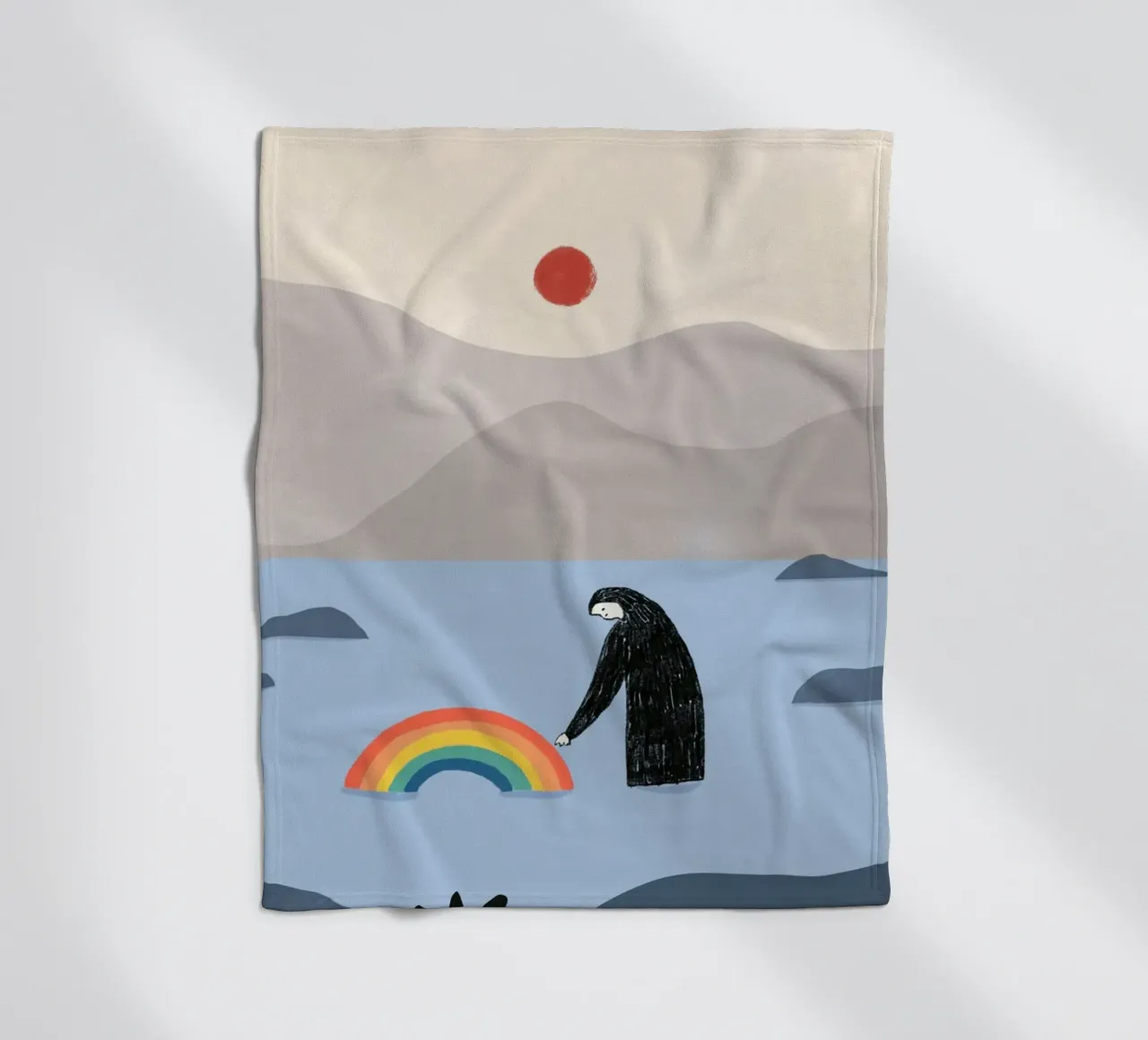 Essere con l'arcobaleno coperta in pile da Little Dean
