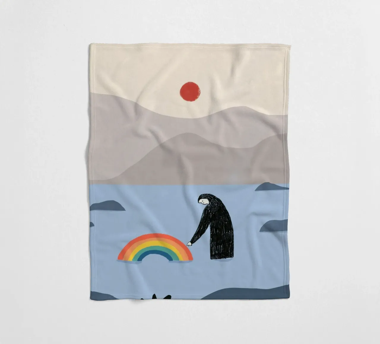 Essere con l'arcobaleno coperta in pile da Little Dean
