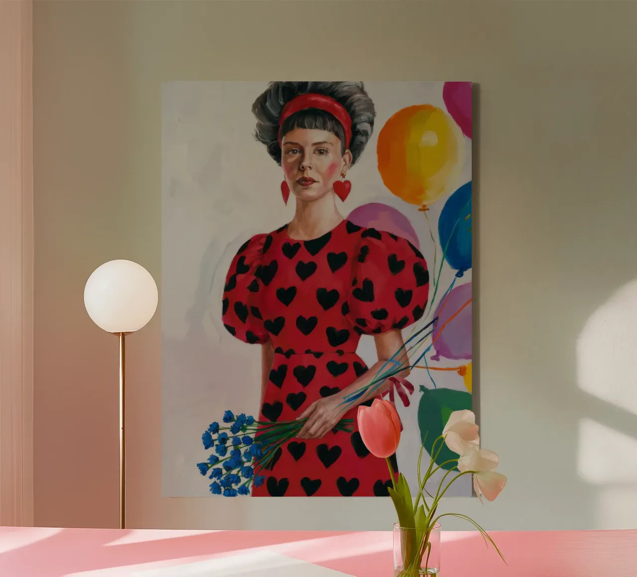 Hartelijke viering canvas met Baklijst van Ebony Carpenter