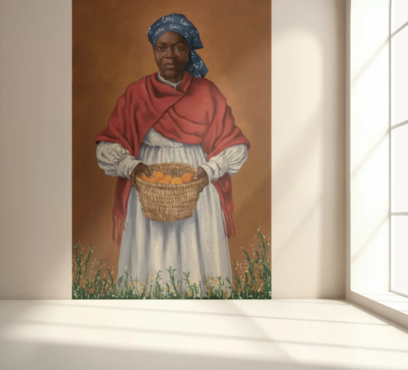 Oogstdame fotobehang van Ebony Carpenter