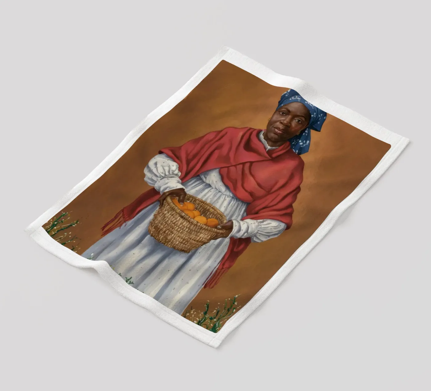 Oogstdame fleecedeken van Ebony Carpenter