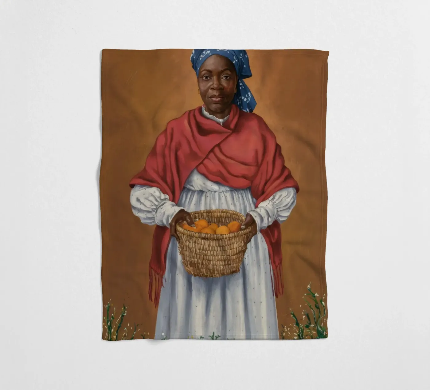 Oogstdame fleecedeken van Ebony Carpenter