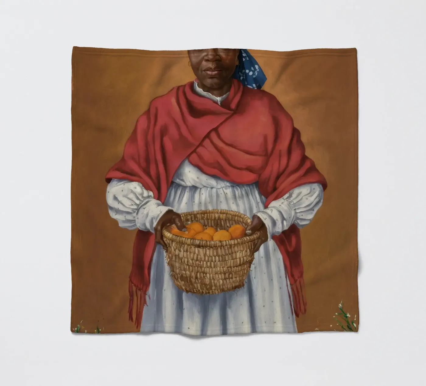 Oogstdame fleecedeken van Ebony Carpenter