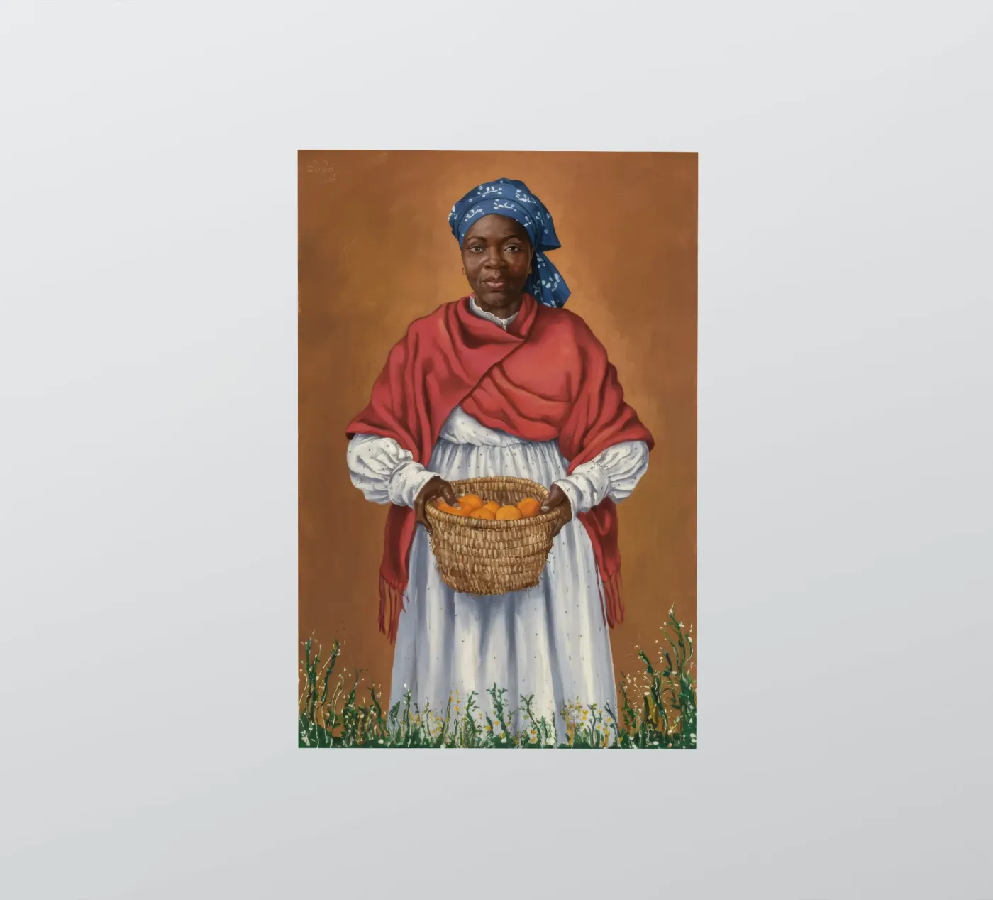 Oogstdame sticker van Ebony Carpenter