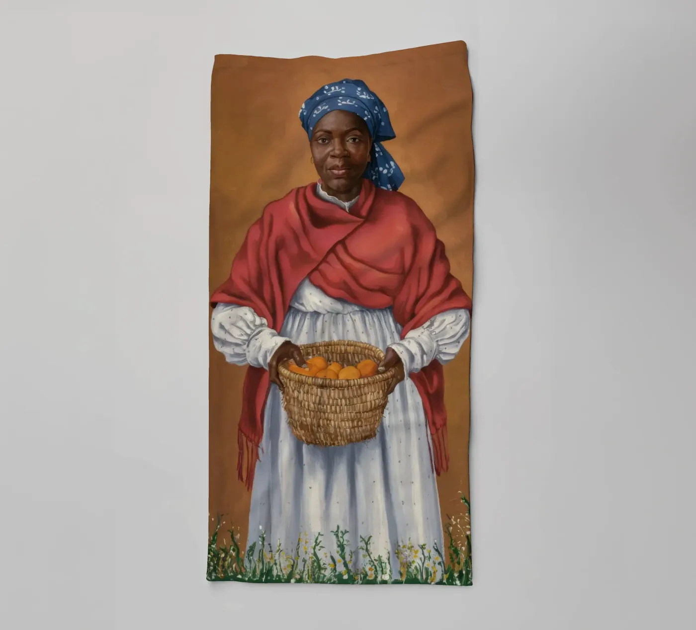 Oogstdame badhanddoek van Ebony Carpenter