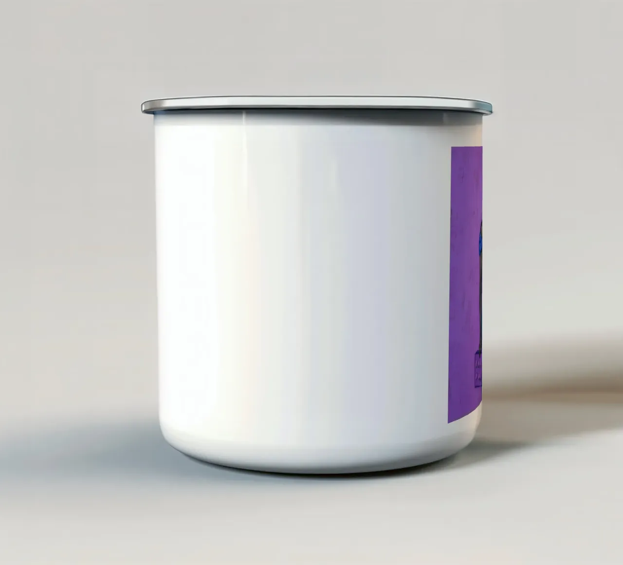 Eleganza blu e graziosa tazza in smalto da Ebony Carpenter