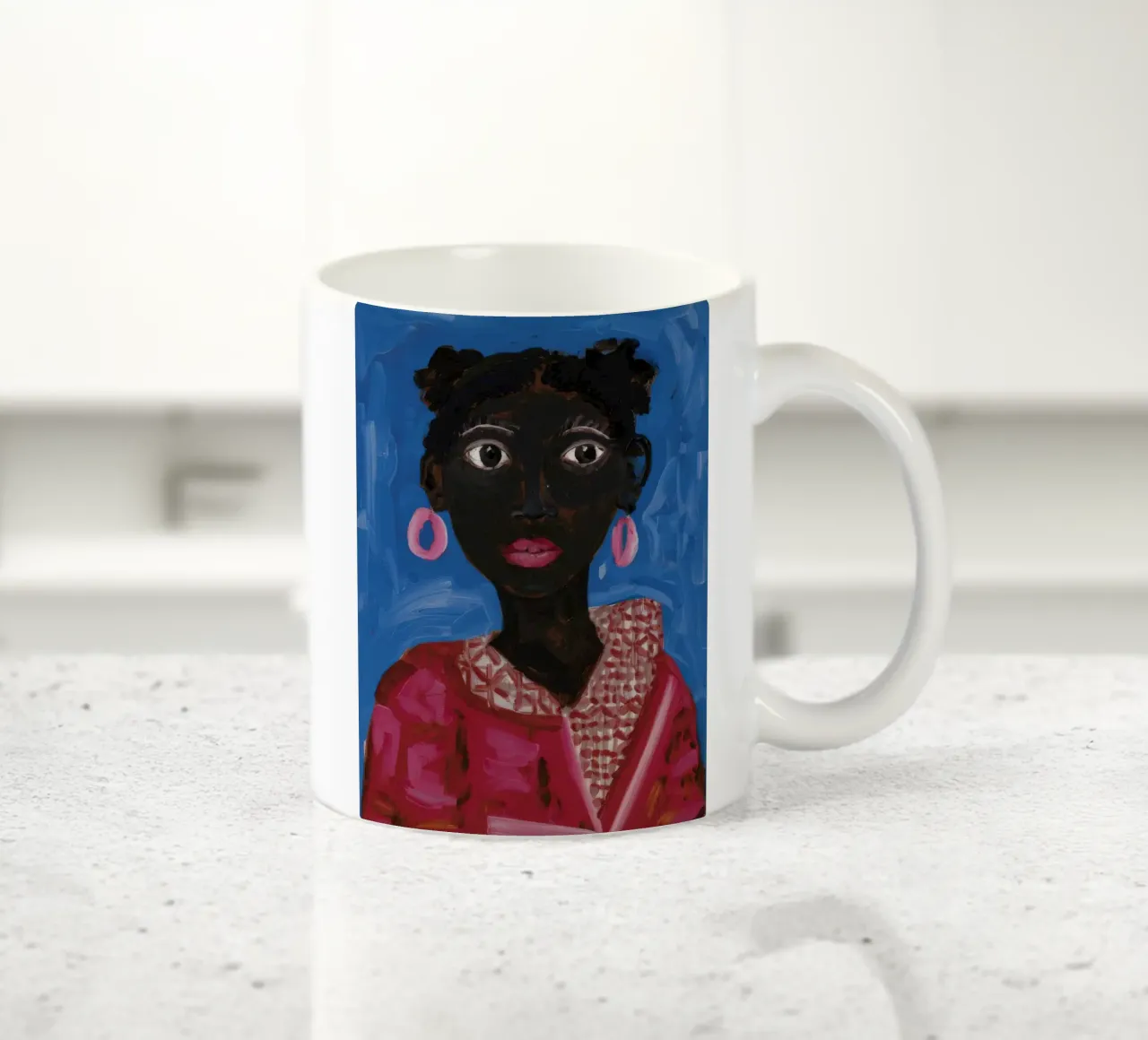 Bagliore rosa radioso tazza in ceramica da Ebony Carpenter