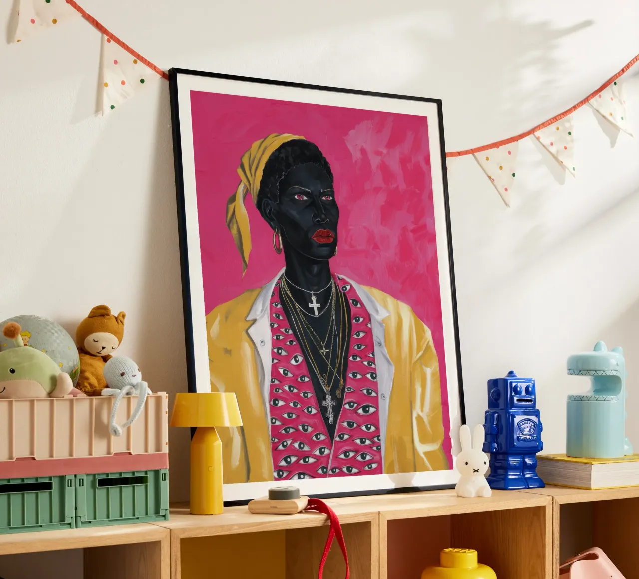 Viaggio sereno in barca poster con telaio in alluminio da Ebony Carpenter