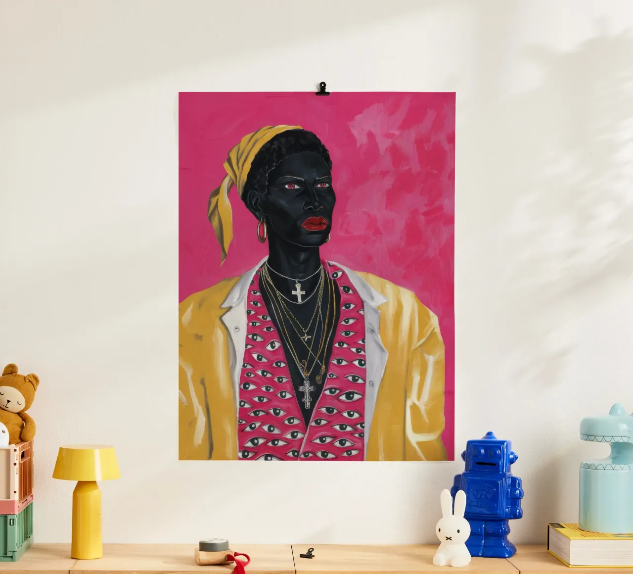 Viaggio sereno in barca poster con telaio in alluminio da Ebony Carpenter