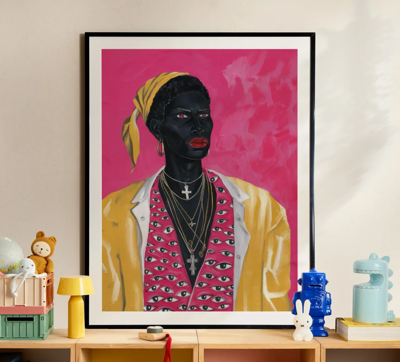 Viaggio sereno in barca poster con telaio in alluminio da Ebony Carpenter