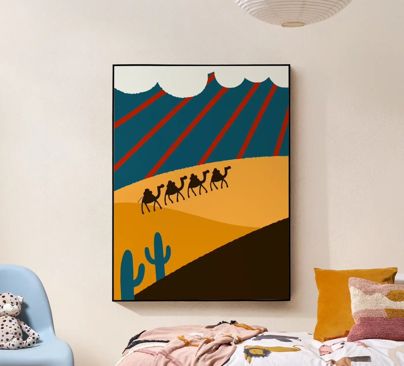 Camels and Cacti plexiglass da TRENDY POSTER SHOP