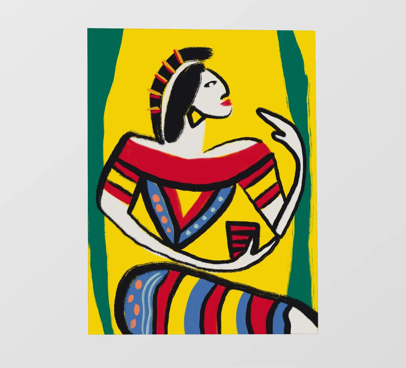 Native Dancer Backlit Folie von Little Dean