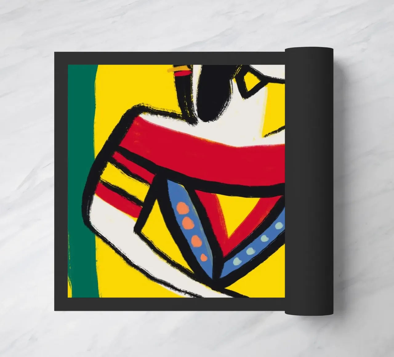 Native dancer doormat by Little Dean